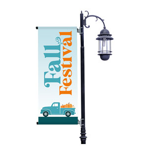 Fall Festival Truck Light Pole Banners